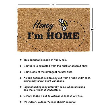 RugSmith Honey I Am Home Doormat - 18'' x 30''