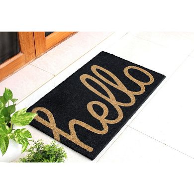 RugSmith Hello Doormat - 18'' x 30''