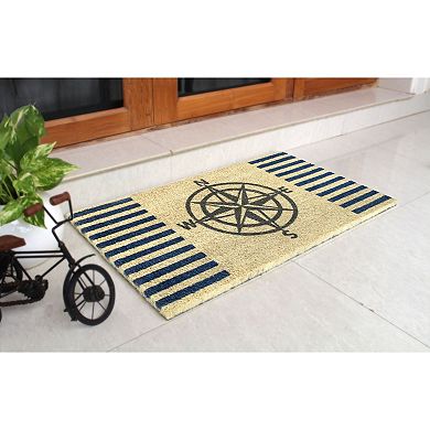 RugSmith Welcome Compass Doormat - 18'' x 30''