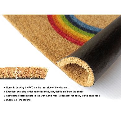 RugSmith Welcome Rainbow Doormat - 18'' x 30''