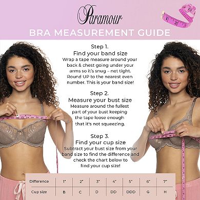 Paramour by Felina Amaranth Minimizer Bra 115087