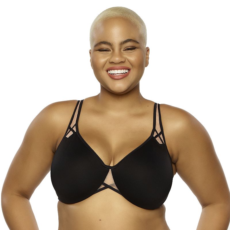 Paramour by Felina Amaranth Minimizer Bra 115087, Women's, Size: 40 C, Black