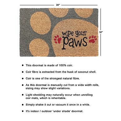 RugSmith Wipe Your Paws Doormat - 18'' x 30''