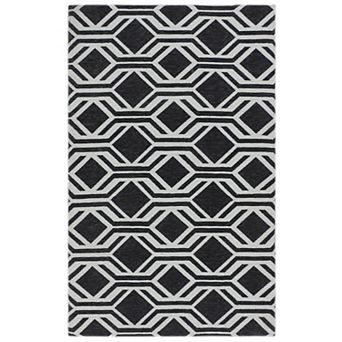 RugSmith Gray Geometric Anti-Fatigue Mat - 20'' x 36''