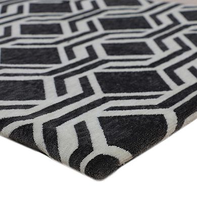 RugSmith Gray Geometric Anti-Fatigue Mat - 20'' x 36''