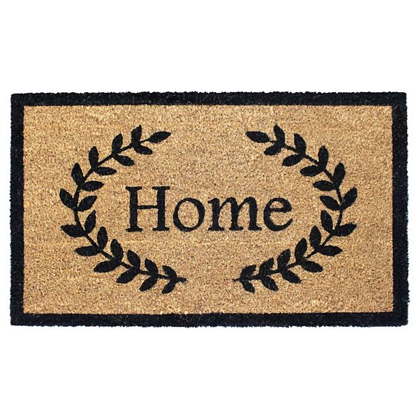 RugSmith Home with Leaves Doormat 18'' x 30''