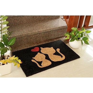 RugSmith Cats Love Doormat - 18'' x 30''