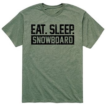 Men's Eat Sleep Snowboard Tee
