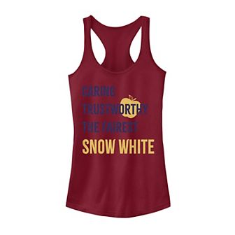 Disney's Snow White Attributes Word Stack Juniors' Tank Top