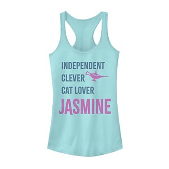 Disney's Aladdin Jasmine Attributes Word Stack Tank Top