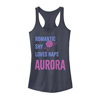 Disney's Sleeping Beauty Juniors' Aurora Attributes Word Stack Tank Top