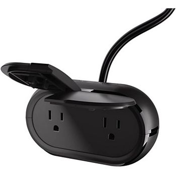 GE CYNC Outdoor Smart Plug Black - Office Depot