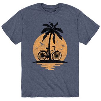 Men's Sunset Palm Tree Bike Tee