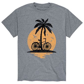 Men's Sunset Palm Tree Bike Tee