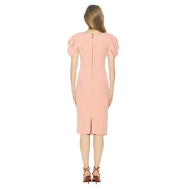 Women's ALEXIA ADMOR Draped Shoulder Sheath Dress