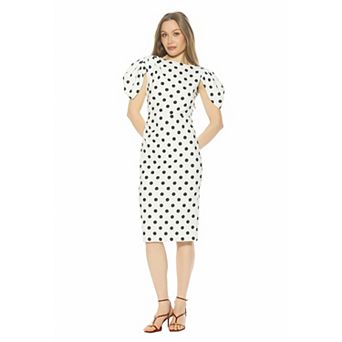 Women's ALEXIA ADMOR Draped Shoulder Sheath Dress