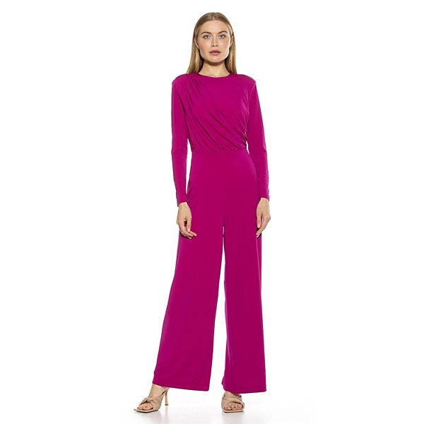 Women's ALEXIA ADMOR Draped Wide-Leg Jumpsuit