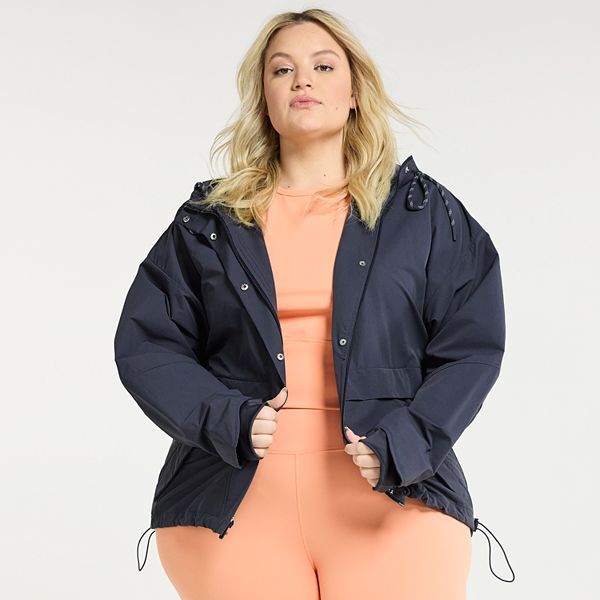 Plus Size FLX Woven Packable Jacket