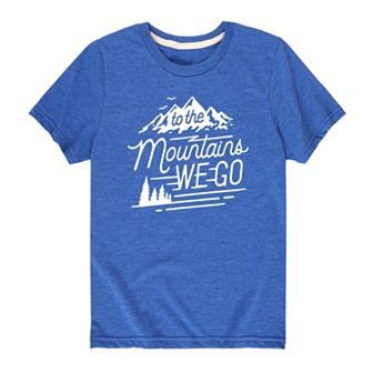 Boys 8-20 "To The Mountains We Go" Graphic Tee