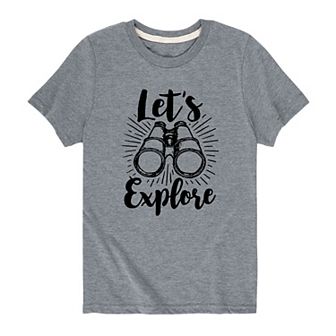 Boys 8-20 "Let's Explore" Binocular Graphic Tee