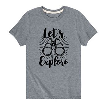 Boys 8-20 "Let's Explore" Binocular Graphic Tee