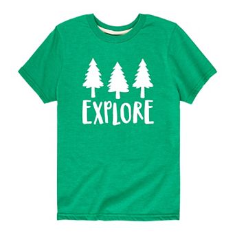 Boys 8-20 "Explore" Graphic Tee