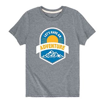 Boys 8-20 "Let's Have An Adventure" Graphic Tee