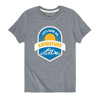Boys 8-20 "Let's Have An Adventure" Graphic Tee