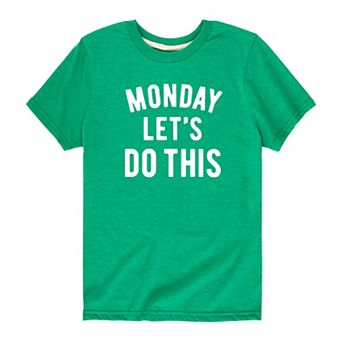 Boys 8-20 "Monday Let's Do This" Graphic Tee