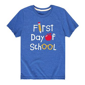 Boys 8-20 "First Day Of School" Graphic Tee