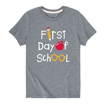 Boys 8-20 "First Day Of School" Graphic Tee