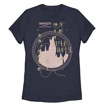 Juniors' Harry Potter Yule Ball Hogwarts Stamp Tee