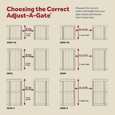Adjust-A-Gate Steel Frame Gate Building Kit, 60-96 In Wide Opening 3-4 Feet High