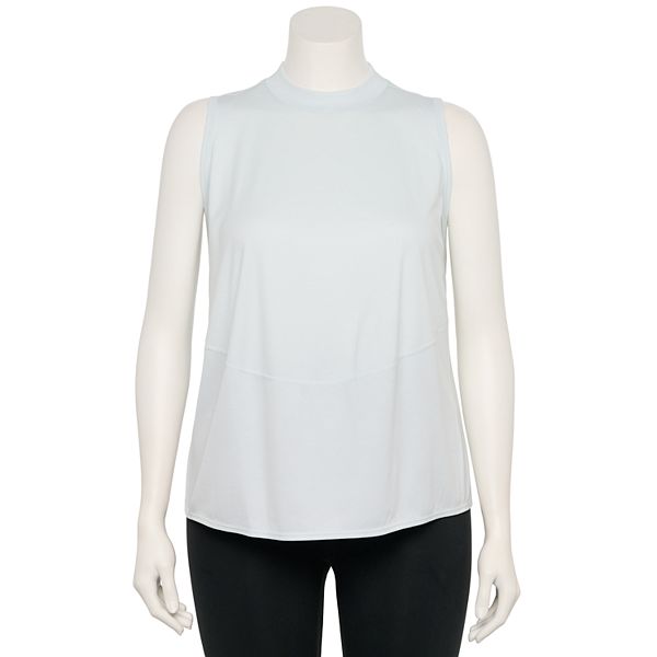 Plus Size FLX Commuter Mockneck Ribbed Tank