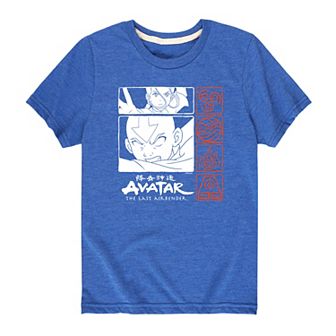 Boys 8-20 Avatar: The Last Airbender Aang & Katara Panels Graphic Tee