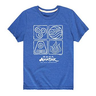 Boys 8-20 Avatar: The Last Airbender Element Symbols Graphic Tee