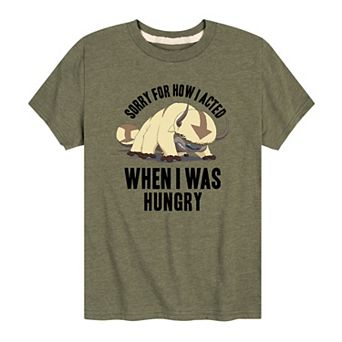 Boys 8-20 Avatar: The Last Airbender Appa "Sorry For How I Acted When I Was Hungry" Graphic Tee