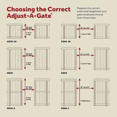 Adjust-A-Gate Steel Frame Gate Building Kit, 60"-96" Wide Opening Up To 6' High