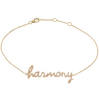 LUXLE 14k Gold 1/4 Carat T.W. Diamond "Harmony" Bracelet