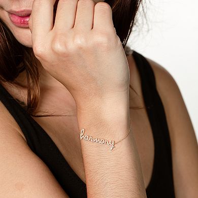 LUXLE 14k Gold 1/4 Carat T.W. Diamond "Harmony" Bracelet