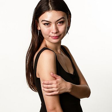 LUXLE 14k Gold 3/4 Carat T.W. Diamond Pave Drop Earrings