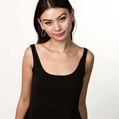 LUXLE 14k Gold 5/8 Carat T.W. Diamond 3/4 Hoop Earrings