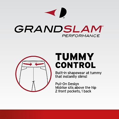 Women's Grand Slam Golf Tummy Control Midrise Pull-On Pants