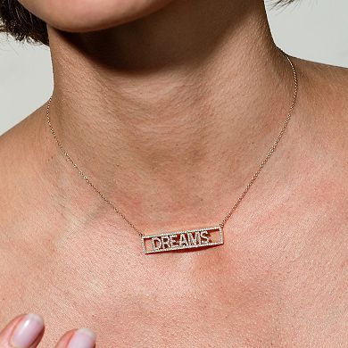 Luxle 14k gold 1/2 Carat T.W. Diamond "Dreams" Necklace