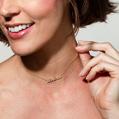 Luxle 14k gold 1/5 Carat T.W. Diamond "Kindness" Necklace