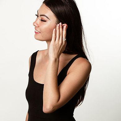 Luxle 14k Gold 3/8 Carat T.W. Diamond Crown Ring