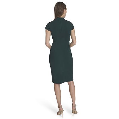 Women's Andrew Marc Cap Sleeve V-Neck Dress, Size: 2, Malachite