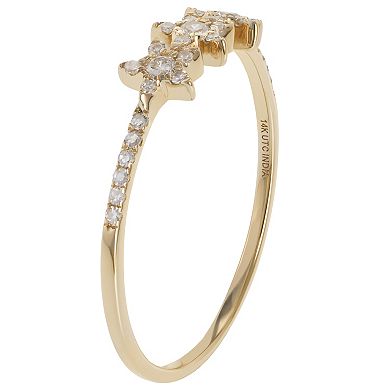 14k Gold 1/6 Carat T.W. Diamond Ring