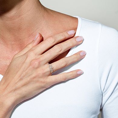 Luxle 14k Gold 1/2 Carat T.W. Diamond Crown Ring