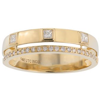 Luxle 14k Gold 1/4 Carat T.W. Diamond Band Ring